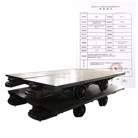Ypc Type Flat Mine Wagon Flat Deck Car