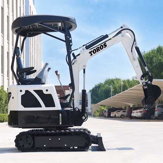 中国の油圧クローラー小型掘削機 1.5 トンミニショベルミニローダー庭用